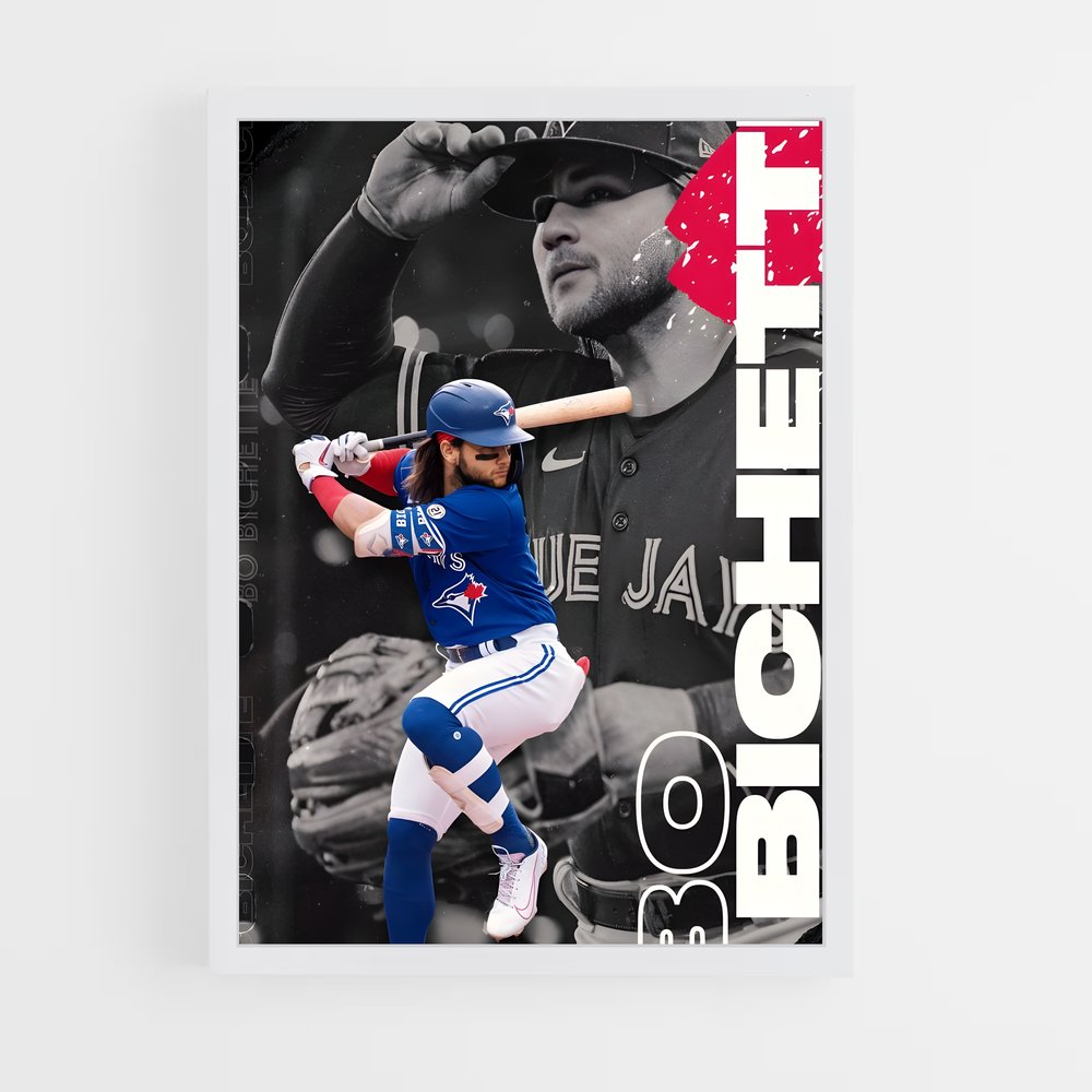 Poster bichette frisson – affiche Baseball (vue 3)